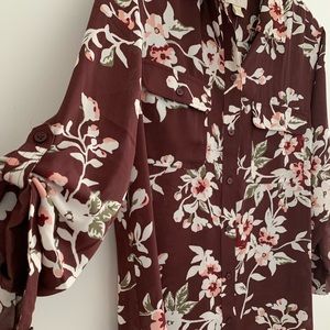 NWT Loft floral blouse